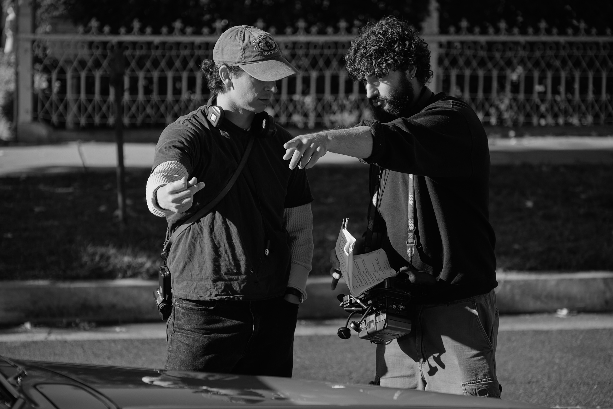 Sean directing on set